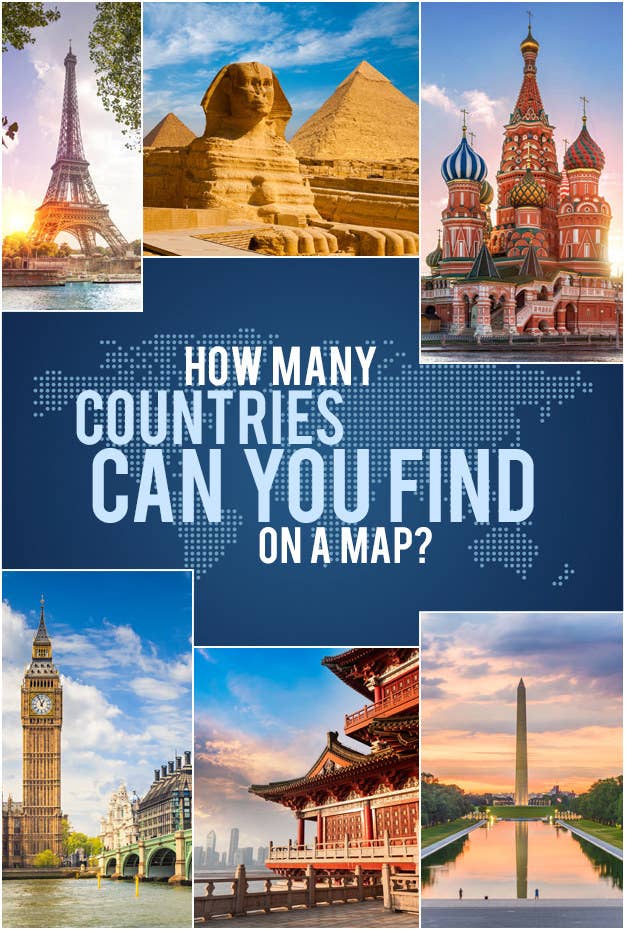 Geography Quiz How Many Countries Can You Find On A Map