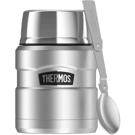 Thermos For Hot Food 17 Oz Insulated Food Container With Foldable Fork&  Spoon Le