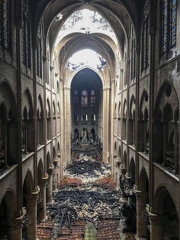 Photos Reveal Damage Inside Notre Dame Cathedral In Paris