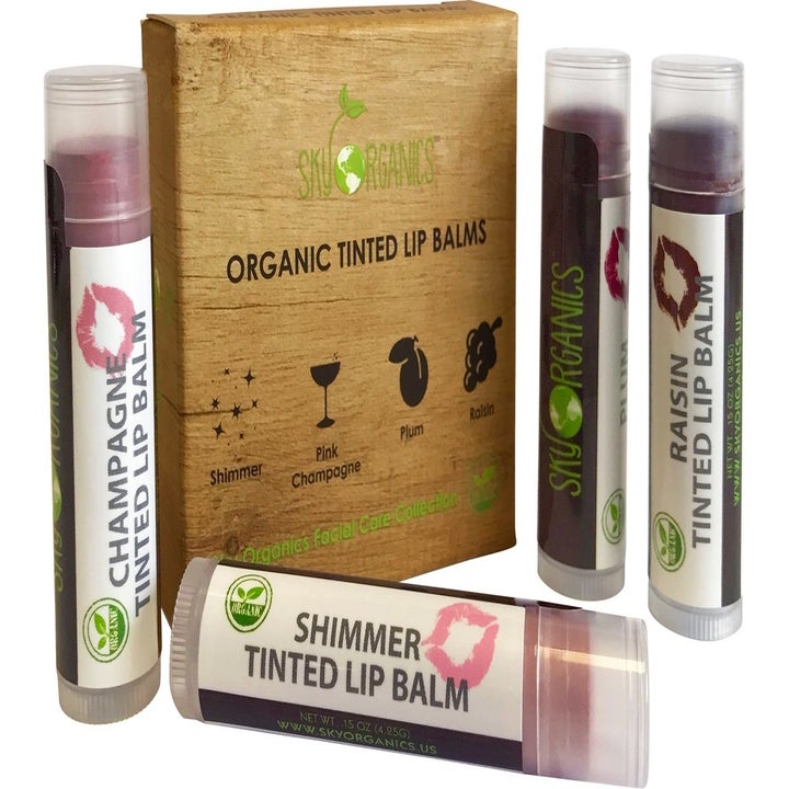 A pack of the Sky Organics lip tints