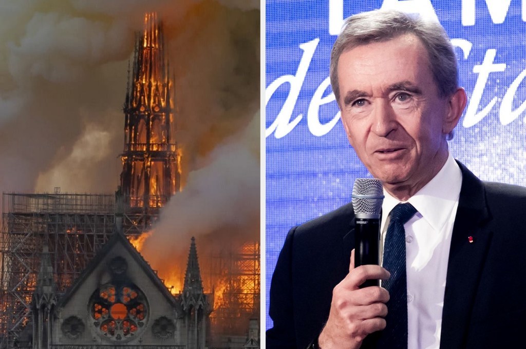 French tycoons show competitive streak over Notre Dame aid