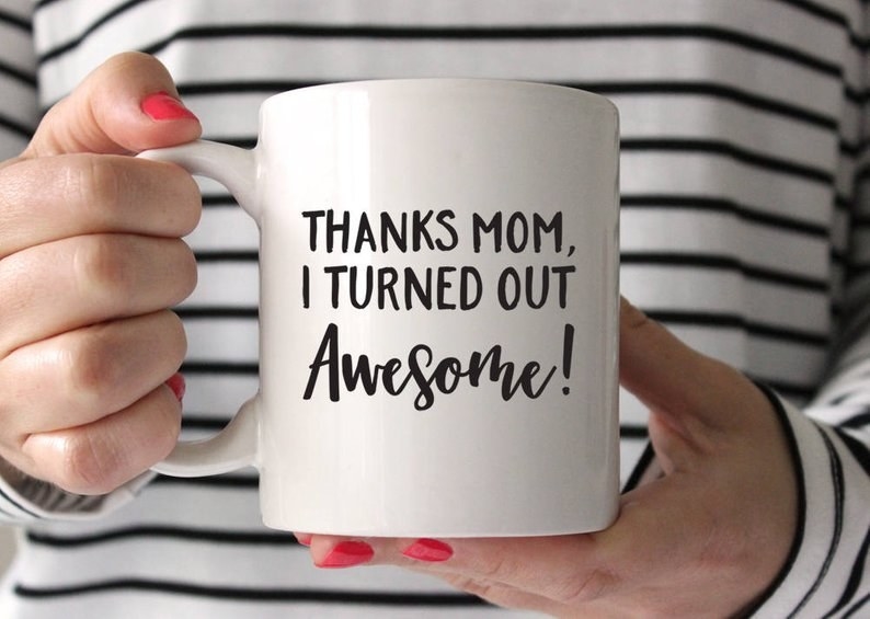 Funeon Funny Coffee Mug Mothers Day Gifts for Mom and Dad Best Birthday Gag Goft for Parents Fun Gifts from Daughter Son My Favorite Child Gave Me This Novelty White Fun Cups Unique Present Ideas