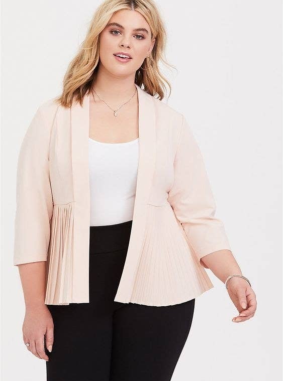 Blazer Plus Spring Jacket Pink Blazer Torrid Plus Size Blazers 27