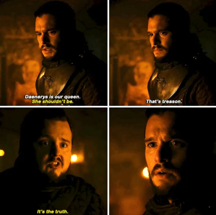 This Arya And Jon Moment In The 