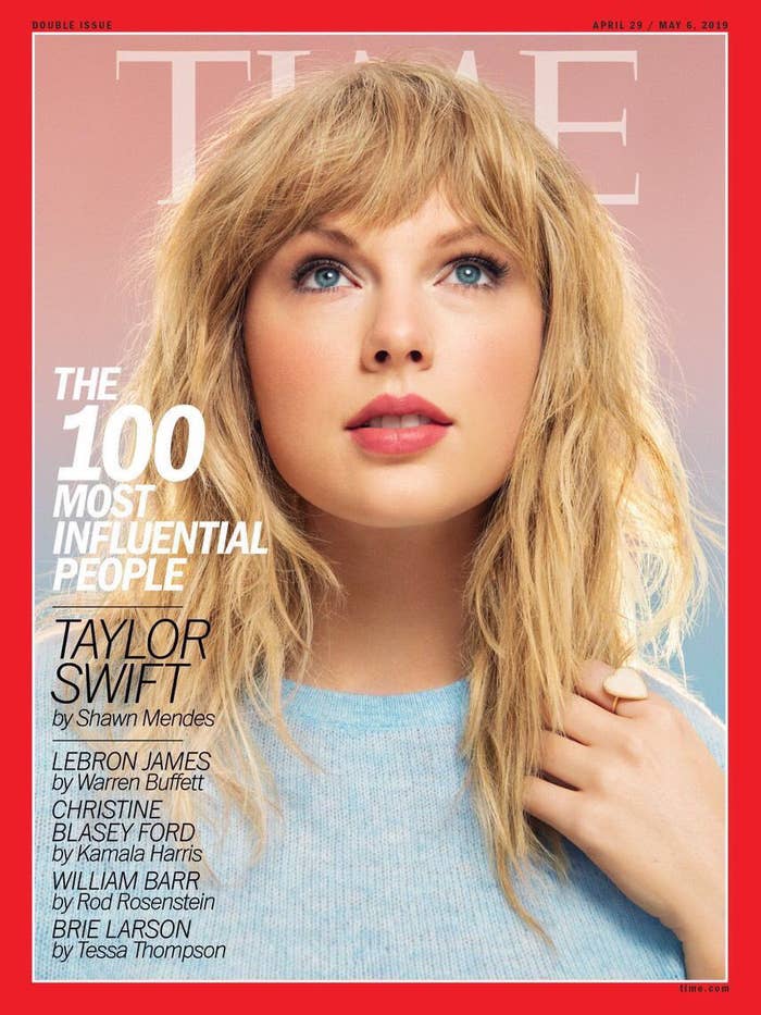 This is the third time Taylor has appeared on the cover of the magazine.Other covers for this issue feature Sandra Oh, Dwayne Johnson, Nancy Pelosi, Gayle King, and Mohamad Salah.