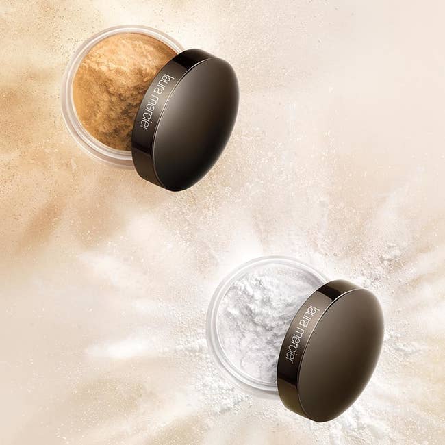 Laura Mericer's setting powder in two shades