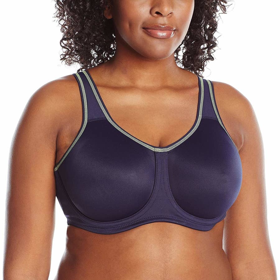 All In Motion BLACK High Support Convertible Strap Bra, US 38C, UK