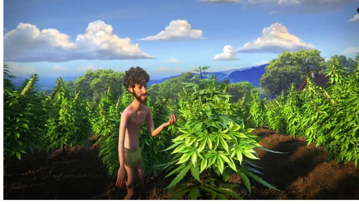 Heres All The Celebs Featured In Earth Lil Dickys Song - snoop dogg as a weed plant