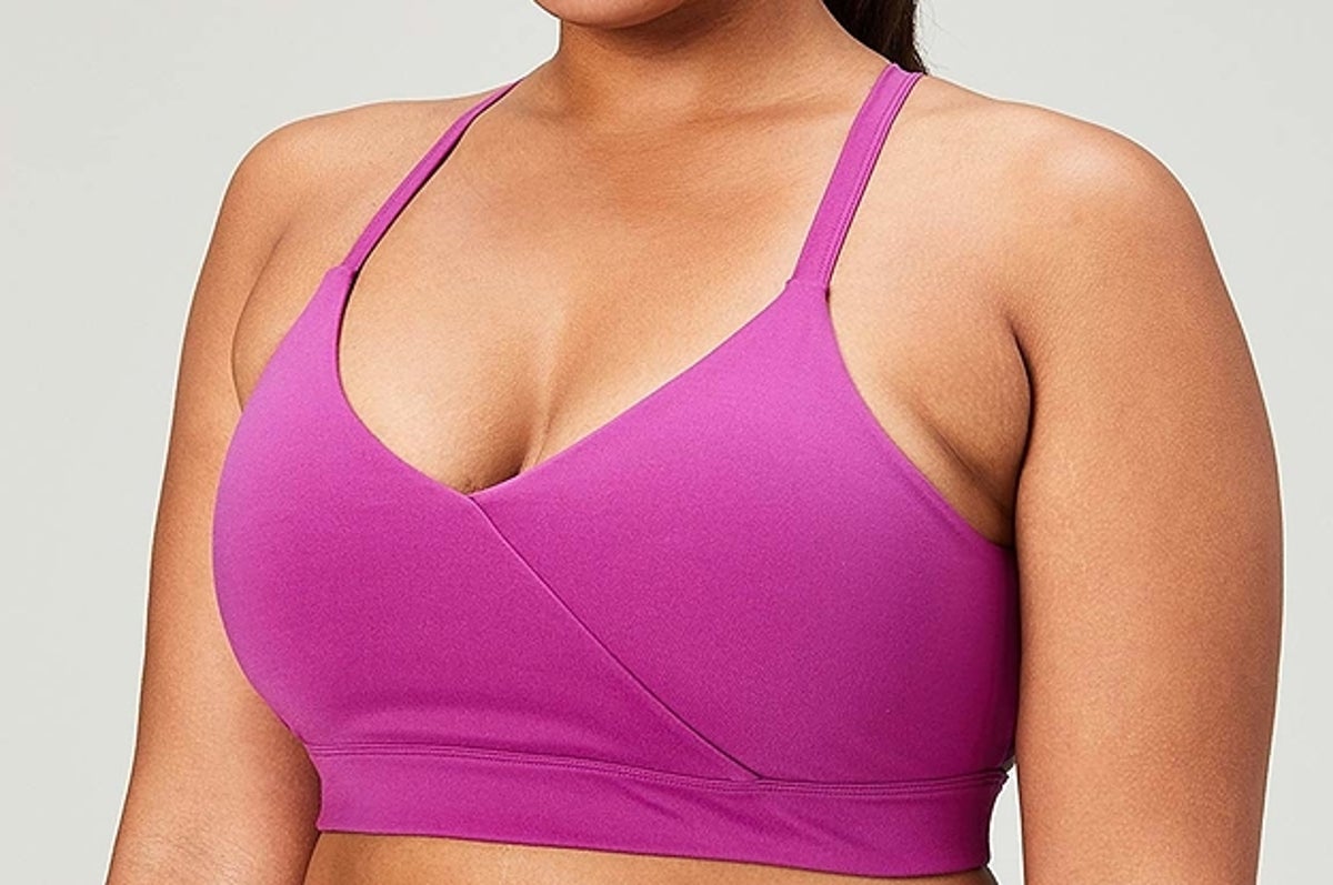 $72 Natori Women's Pink Yogi Convertible Underwired Sports Bra Size 36C