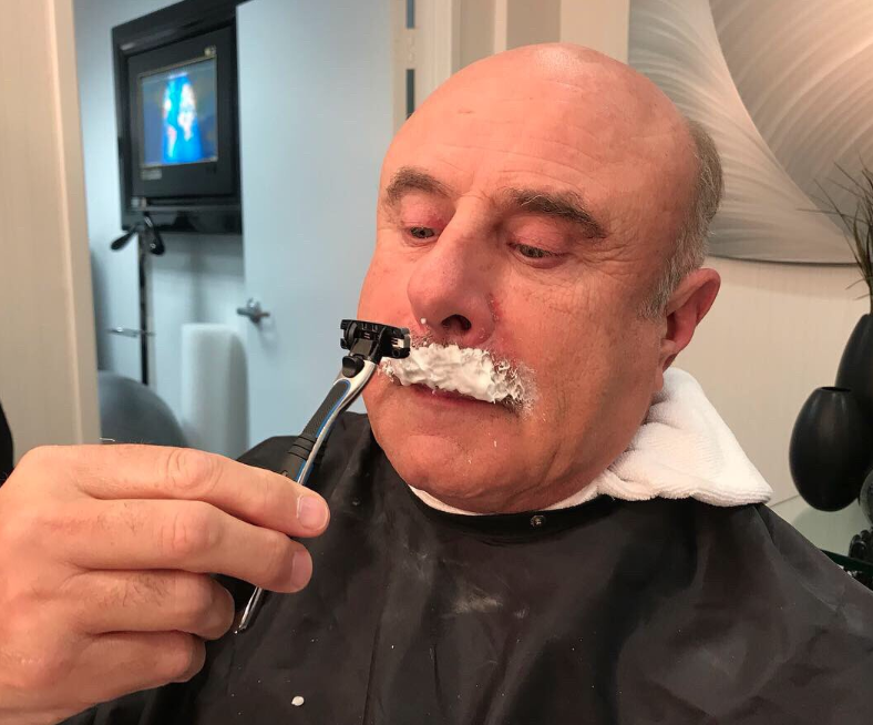 Dr. Phil Posted A Picture Without His Mustache And Deeply Disturbing
