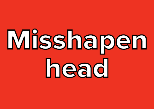 define misshapen