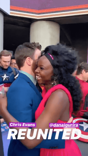 Fans are speculating that Chris mentions this interview where Danai correctly identifies his butt.