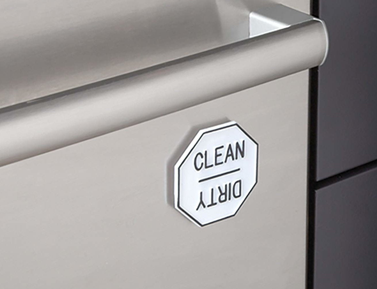 dishwasher magnet with clean on top