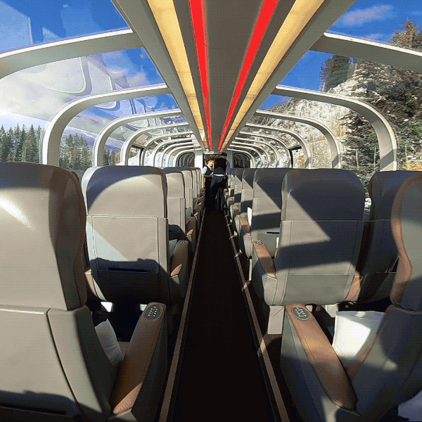 Like this gorgeous glass-ceiling train ride through Canada's mountains that surely has you browsing plane tickets as you read this.