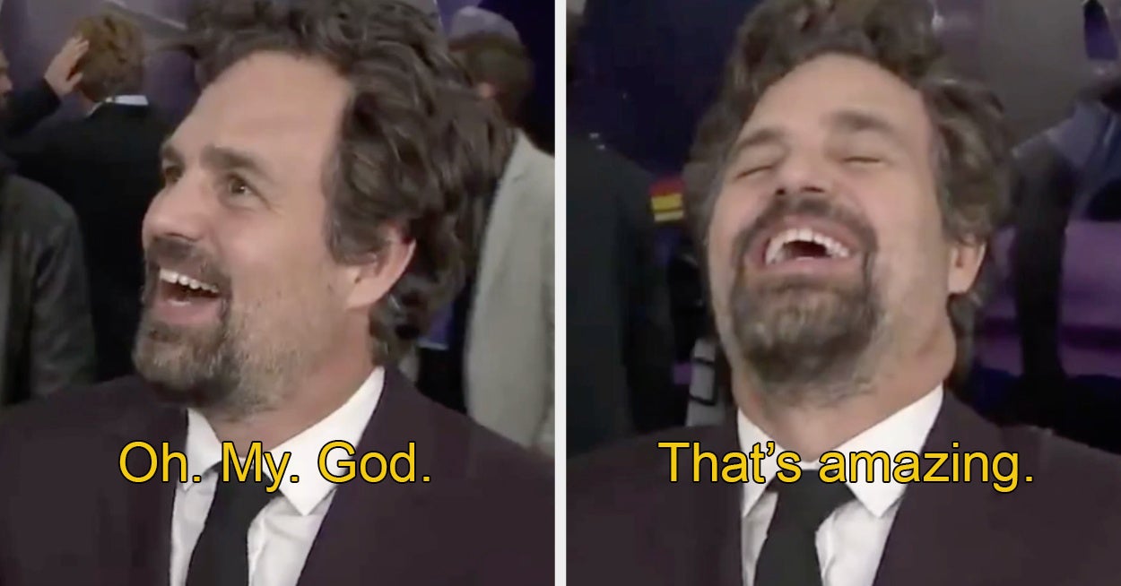 Mark Ruffalo Finding Out That Brie Larson Was In "13 Going ...