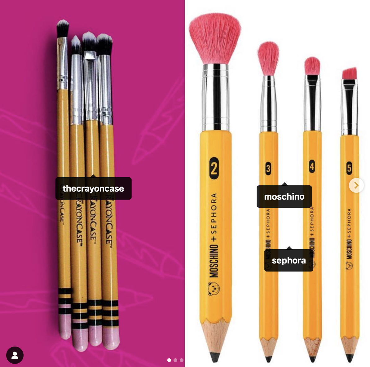 moschino makeup brushes