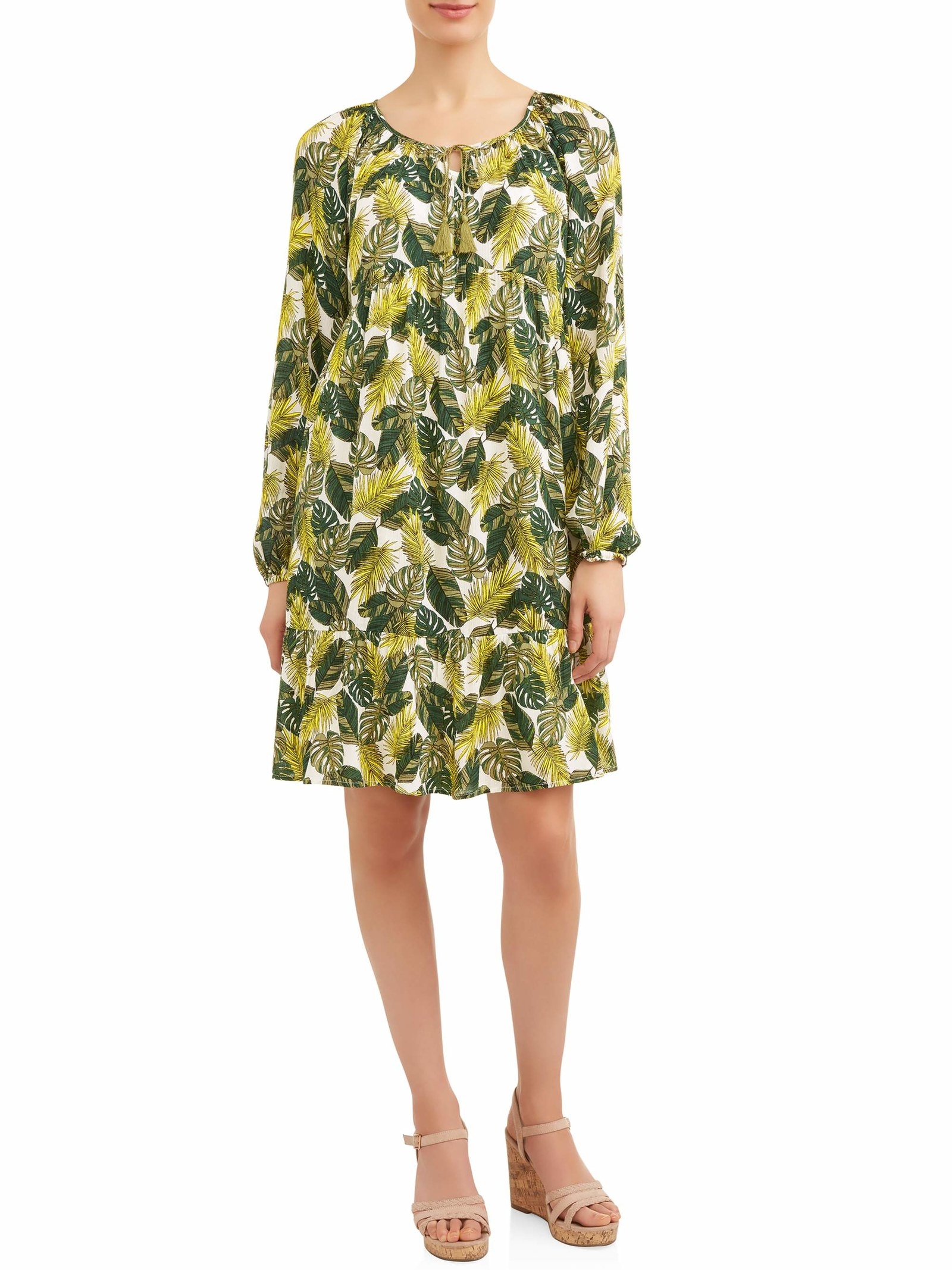 Promising review: "This is such a cute dress. Nice quality, especially with the slip dress underneath. Quite the bargain. Runs a little big I think." —SherylPrice: $16.94 (available sizes S–2XL and six colors)