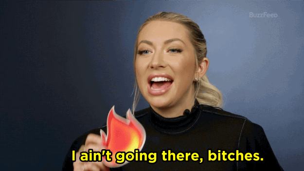 SS: I ain't going there, bitches.