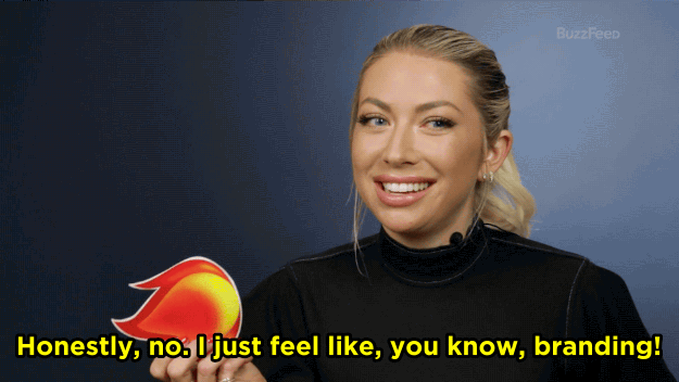 SS: I think about it all the time, like, how fun it would be but honestly, no. I just feel like — you know, branding! So I gotta stick with the blonde. Maybe, like, a good fake brunette for like a day, to trick people, I don't know.