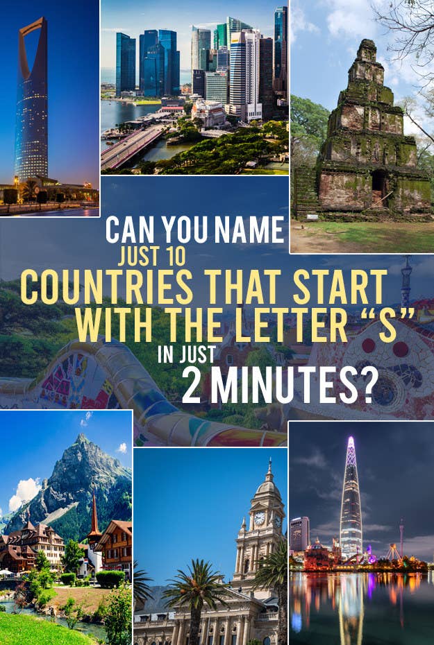 Countries Starting With Letter S  