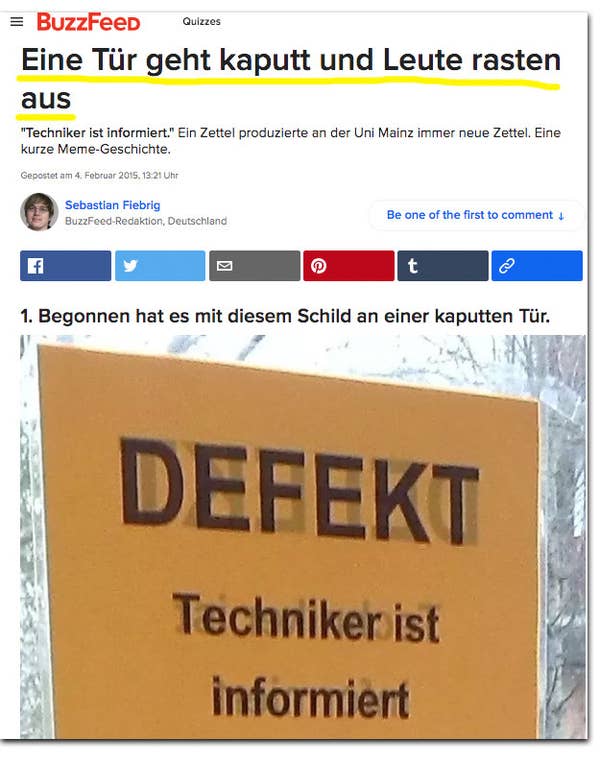 Eine Tur An Der Uni Stuttgart Ist Kaputt Und Die Leute Reagieren