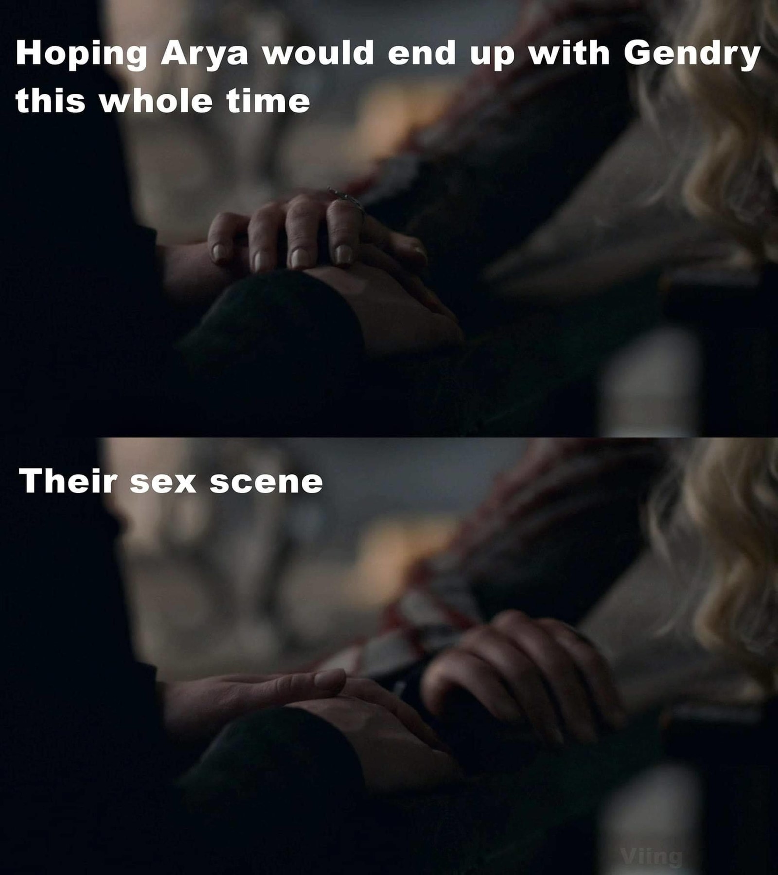 Arya sex scene season 8 meme