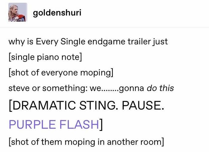 Avengers Tumblr Posts Thatll Get You Hyped For Endgame