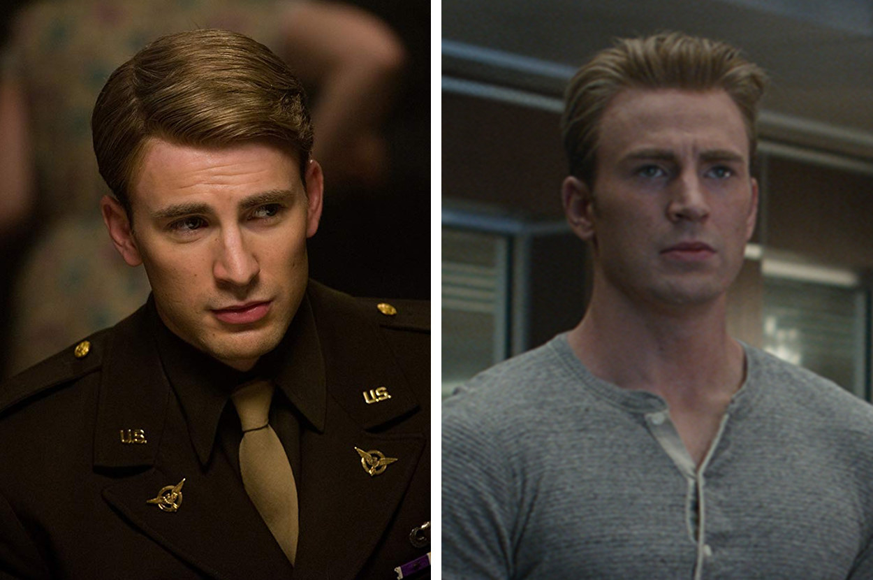 For any male worrying about receding hairlines, Chris Evans has a fairly  big forehead with a receded hairline. Just posting this to remind you even  the best of us recede. : r/malehairadvice