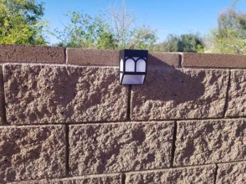 Solar lights discount for block walls