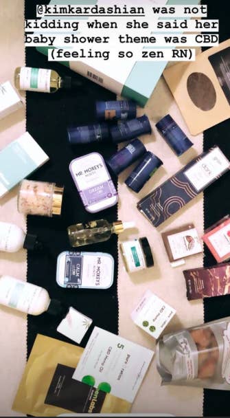 Kim Kardashian Had A CBD Themed Baby Shower And It Looked Chill AF
