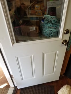the after photo of a clean door