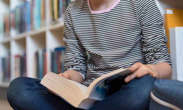 "I know this is SO weird, but when I was in second grade, I held a textbook open in my lap. I leaned my arms on the corners of the book and it created just enough pressure on my lady bits that I experienced my first climax. Craziest discovery of second grade for sure."—samanthab478c0178f