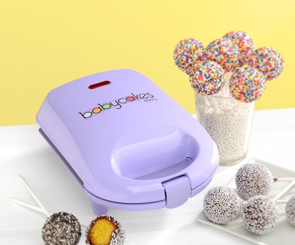 The cake pop maker and cake pops