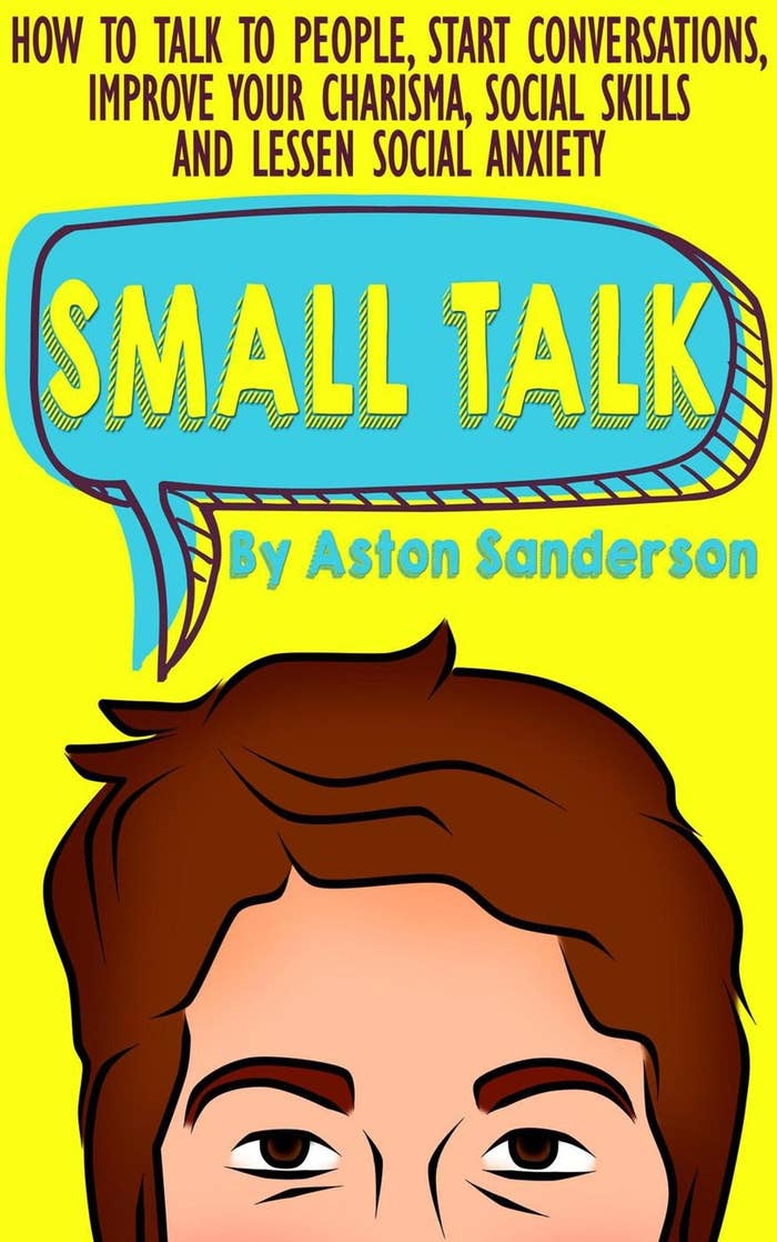 Book screen  for &quot;Small Talk&quot; by Aston Sanderson, focusing connected  speech  skills, charisma, and reducing societal  anxiety