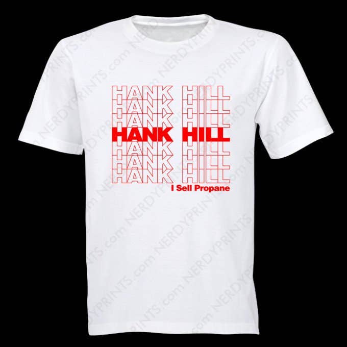 King Of The Hill Bobby Hill Crew Neck Short Sleeve White Men's T-shirt-XXL