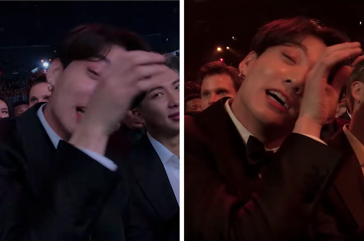 BTS' Jungkook spotted crying while watching Dolly Parton at the Grammy  Awards