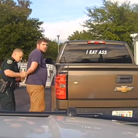 Florida Man Arrested For "I EAT ASS" Sticker Won't Be Prosecuted