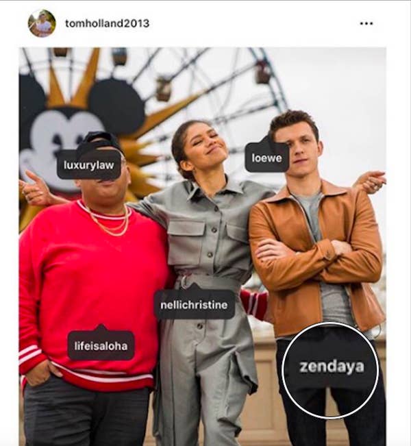 Tom Holland Accidentally Tagged Zendaya On His Crotch On Instagram