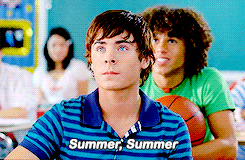 Troy and Chad in &quot;High School Musical 2&quot; chanting &quot;Summer, summer&quot;