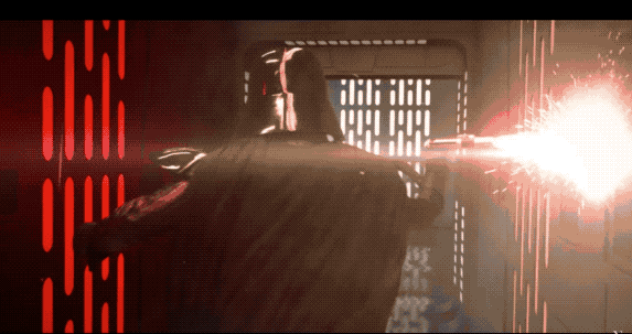 Not to mention the rage he felt for having the Death Star get away from him in Rogue One, right from within his grasp.