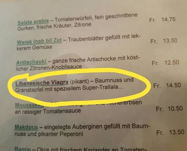 24 extrem witzige SpeisekartenFails
