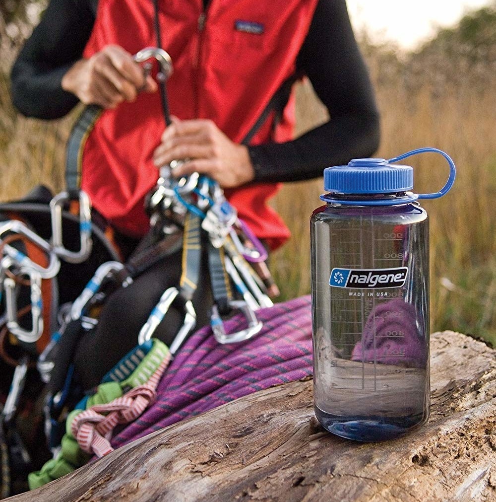 The 32 oz clear wide-mouth Nalgene bottle