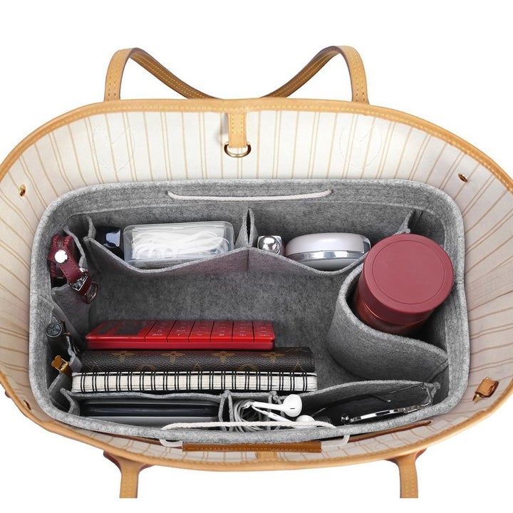 organizer in purse full of items