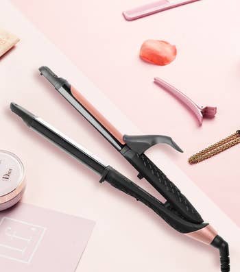 the tool that is a straightener and curling iron in one