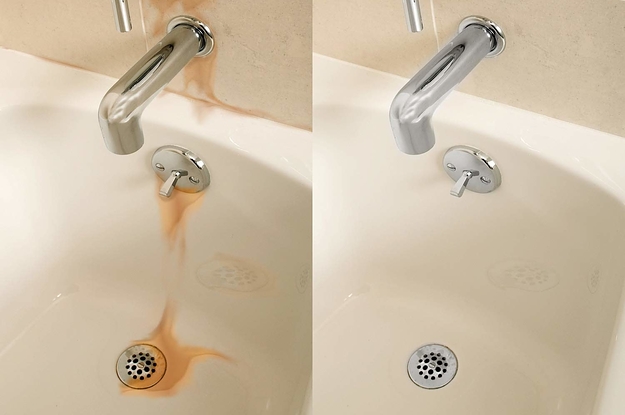 Say Goodbye To Every Rust Stain In Your Home Because This 5 Spray Will Make Them All Disappear - How To Clean Rust In Bathroom