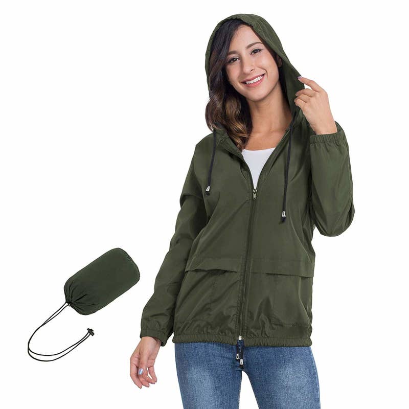 promising review: "I got this a little bigger to go over my sweatshirt and it was perfect. It is super lightweight and kept me dry. It also helped lock in some extra warmth so that was a bonus. It's the perfect little rain jacket for the price." —Amie LinsdayGet it from Amazon for $22.99+ (available in sizes S–XL and five colors).