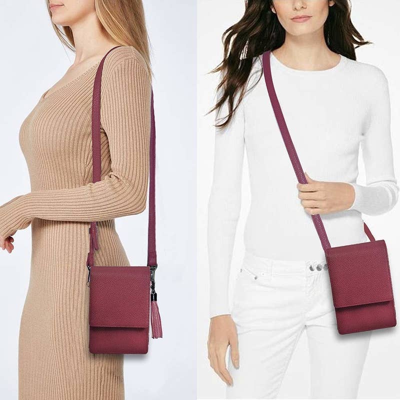 Promising review: "I was really surprised when the handbag arrived. This bag is the perfect size for travel or those times you don't need a large bag. It has a very classy look that makes it great for all occasions. You have easy access to the essentials being carried such as your wallet, phone, and keys. The cross body strap ensures that the bag is safe to carry. This bag is well constructed and I believe it will serve me for many, many years!" —Jim G.Get it from Amazon for $29.99 (available in eight colors and two styles).