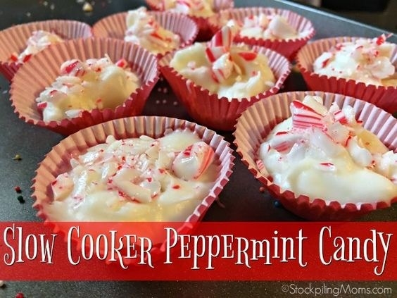 Slow cooker peppermint candy