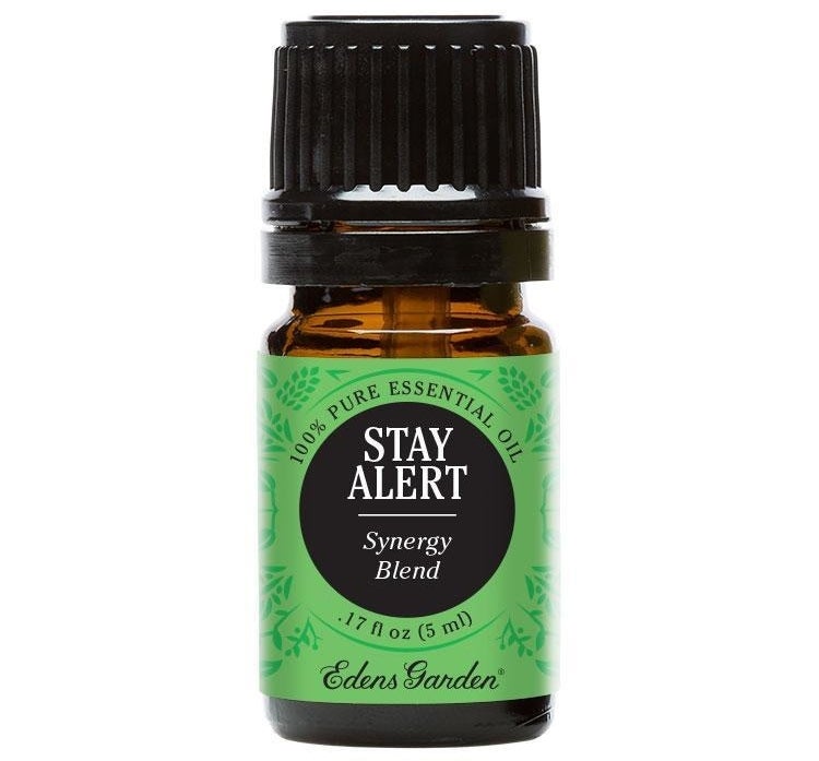 The essential oil blend in its bottle