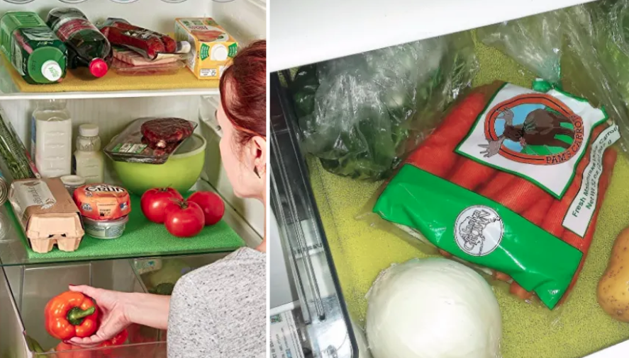anti-mold pads added to fridge shelves and drawers